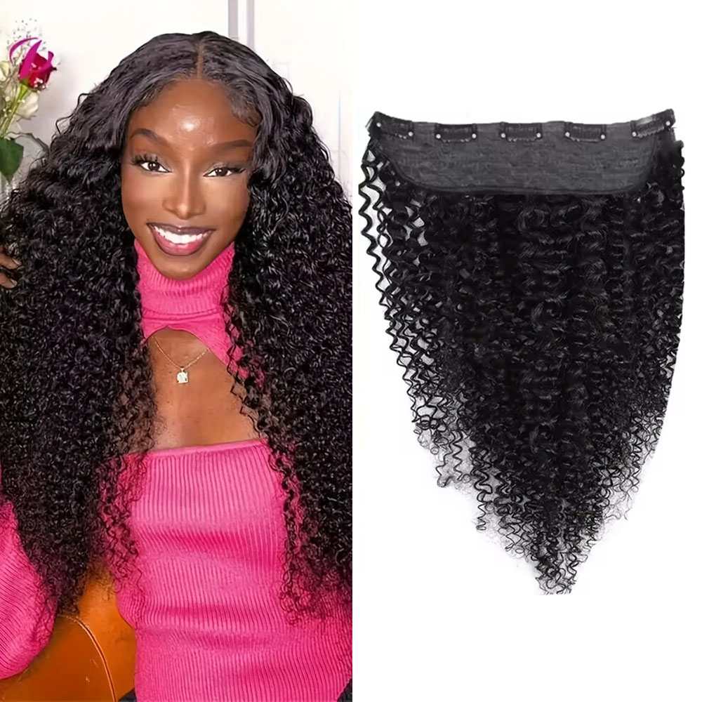 Seamless Clip In Hair Extensions Human Hair - 1 pçs clipes em uma peça