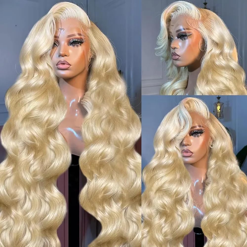 613 Blonde Body Wave Lace Front Wig - # Perucas de cabelo humano 613,