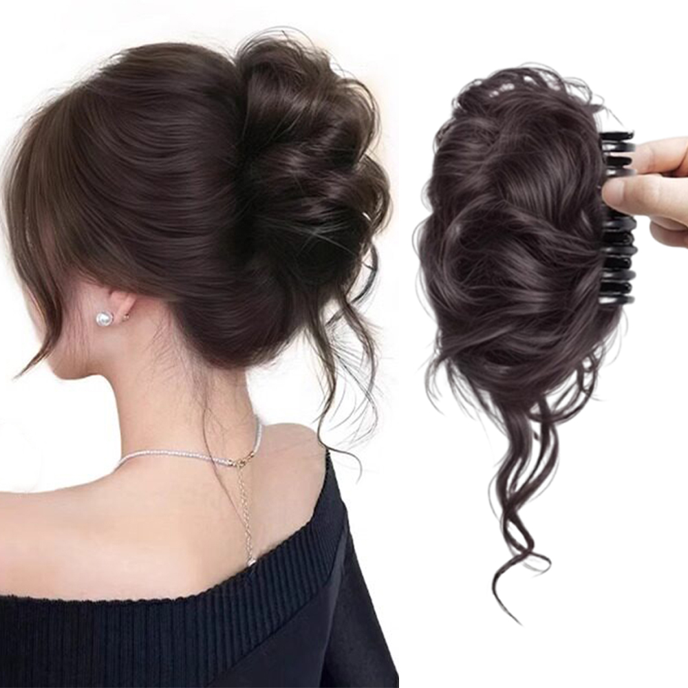 Claw Clip Messy Bun Hair Piece - 1 unidade de Extensão de Coque