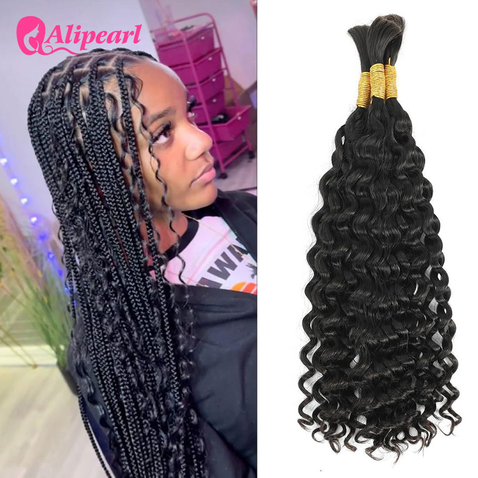Alipearl Cabelo Humano Brasile - Water Wave Bulk Human Hair For Braiding avaliação e preço