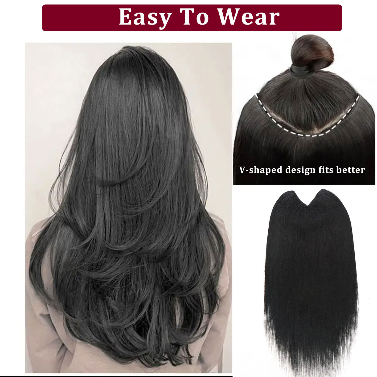 Extensões de Cabelo Humano com - Seamless Clip In Hair Extensions Human Hair avaliação e preço