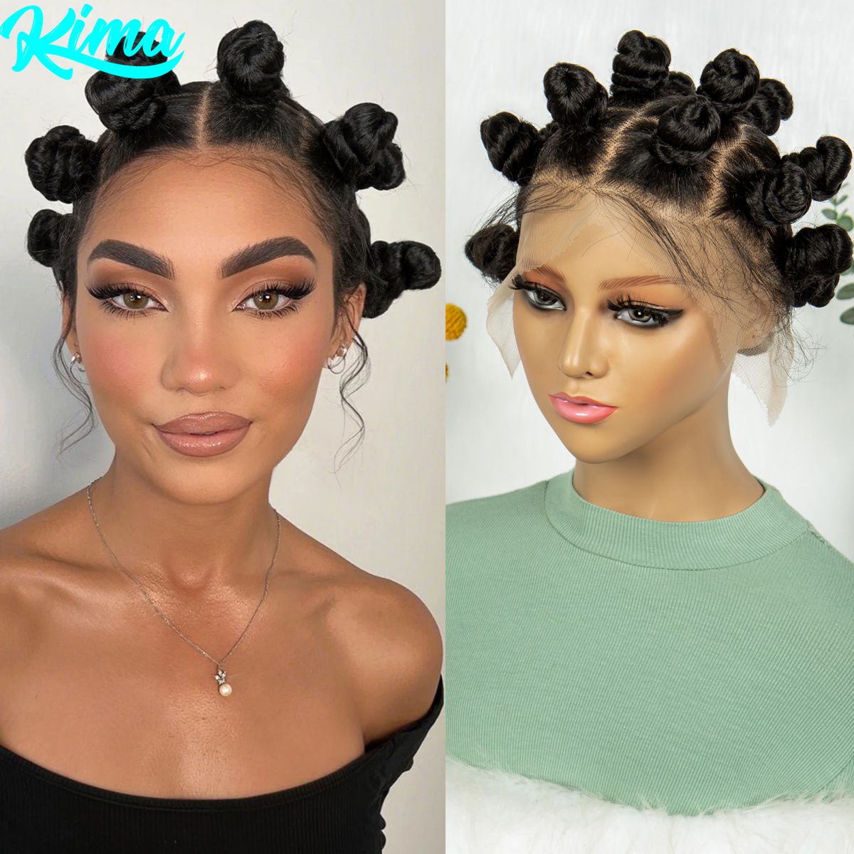 Renda completa artesanal bantu - Synthetic Braided Wigs For Black Women avaliação e preço