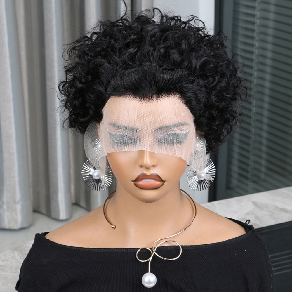 Peruca Pixie Cut de Cabelo Hum - Short Pixie Cut Wig Human Hair Cheap avaliação e preço