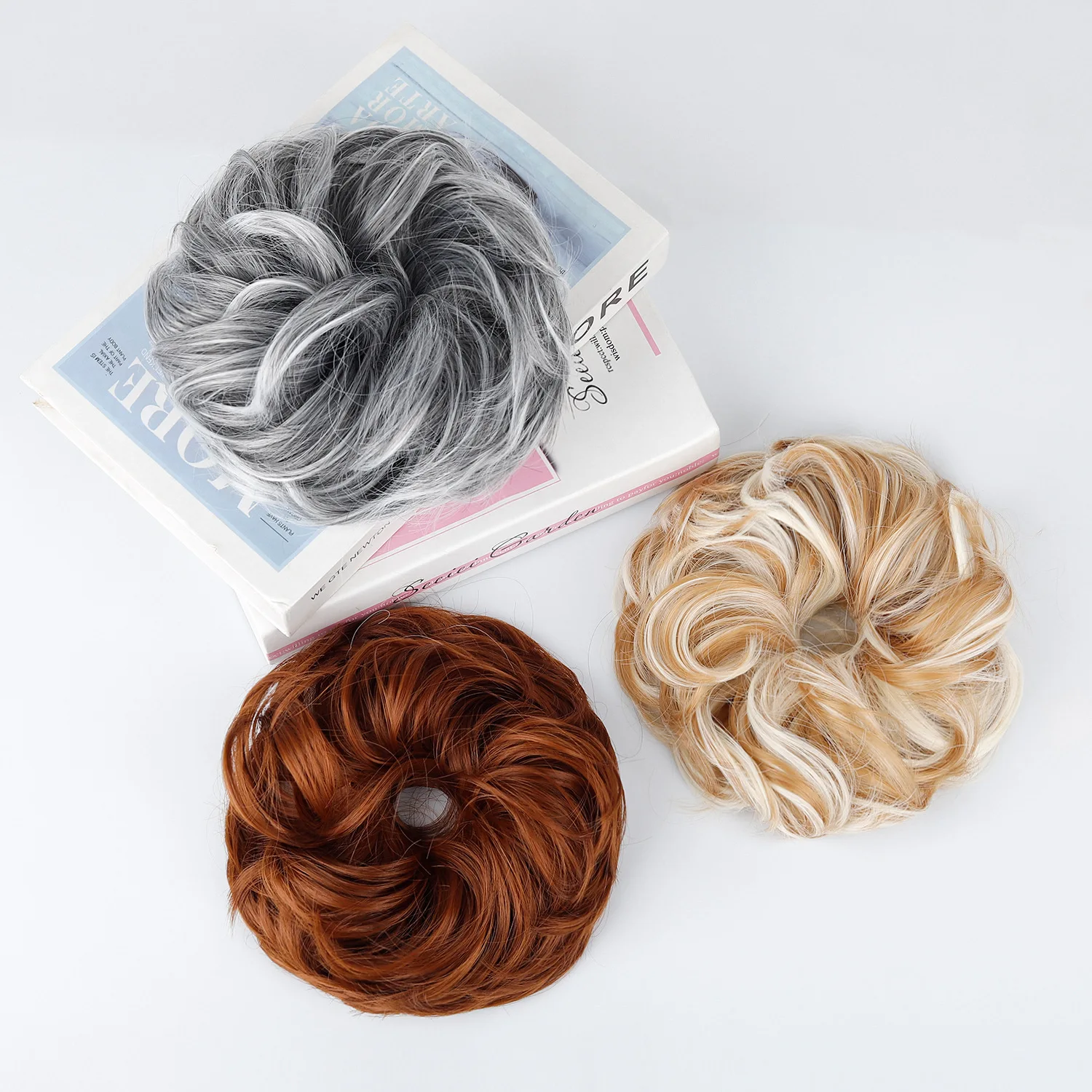 Acessório de Cabelo Elegante c - Claw Clip Messy Bun Hair Piece avaliação e preço