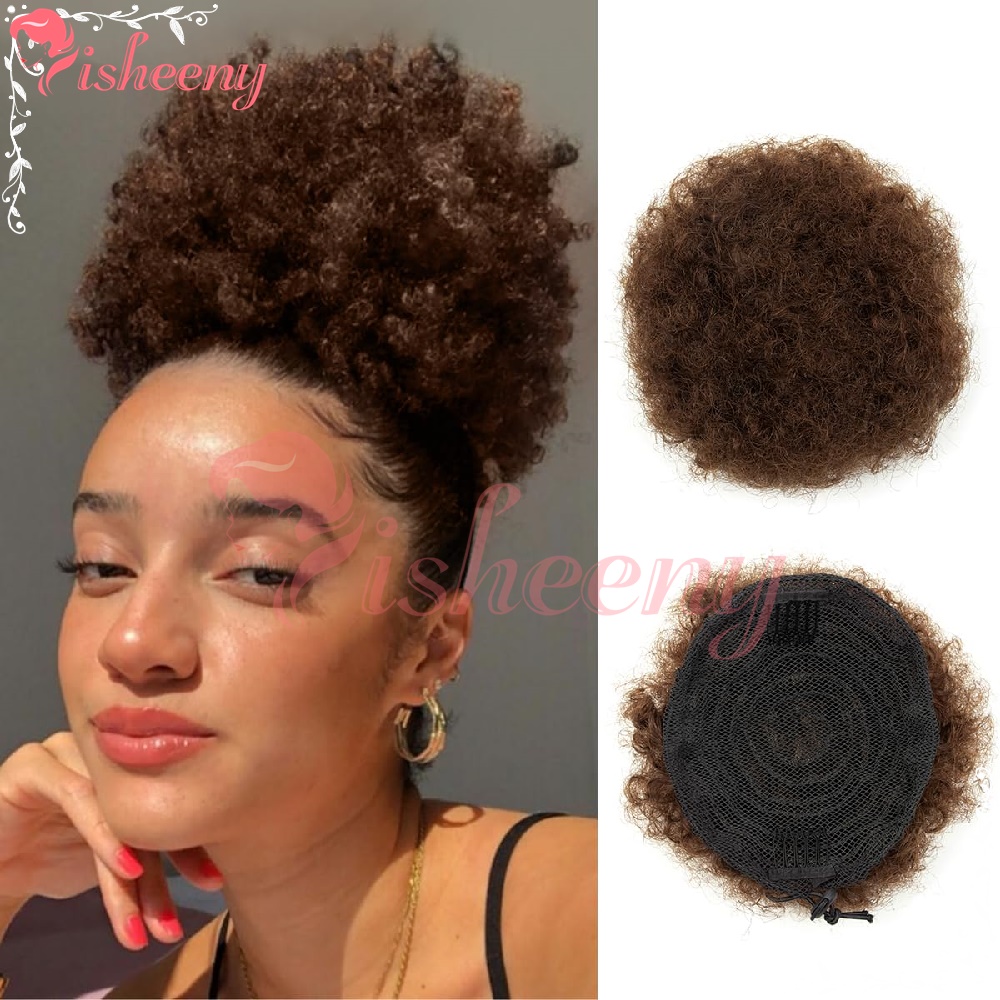Isheeny Coque Afro Cacheado Ki - Drawstring Afro Curly Puff Ponytail avaliação e preço