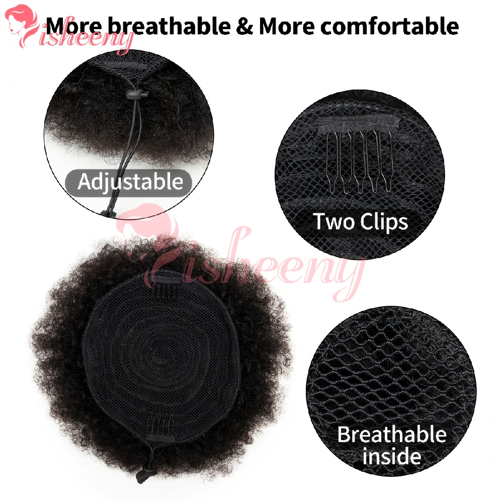 Isheeny Coque Afro Cacheado Ki - Drawstring Afro Curly Puff Ponytail avaliação e preço