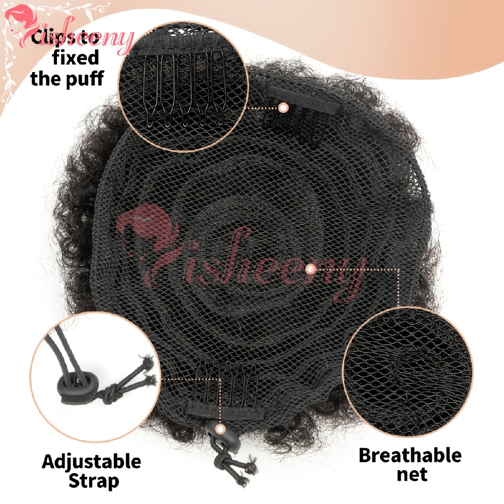 Isheeny Coque Afro Cacheado Ki - Drawstring Afro Curly Puff Ponytail avaliação e preço